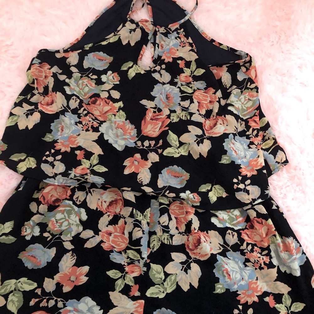 Floral One Piece Shorts Romper